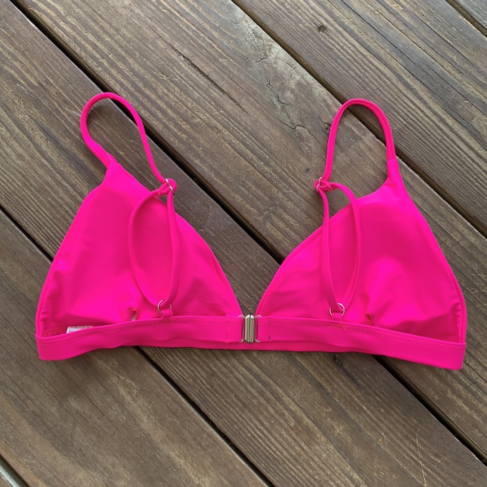 Hot Pink Triangle Top - Picture 2 of 2
